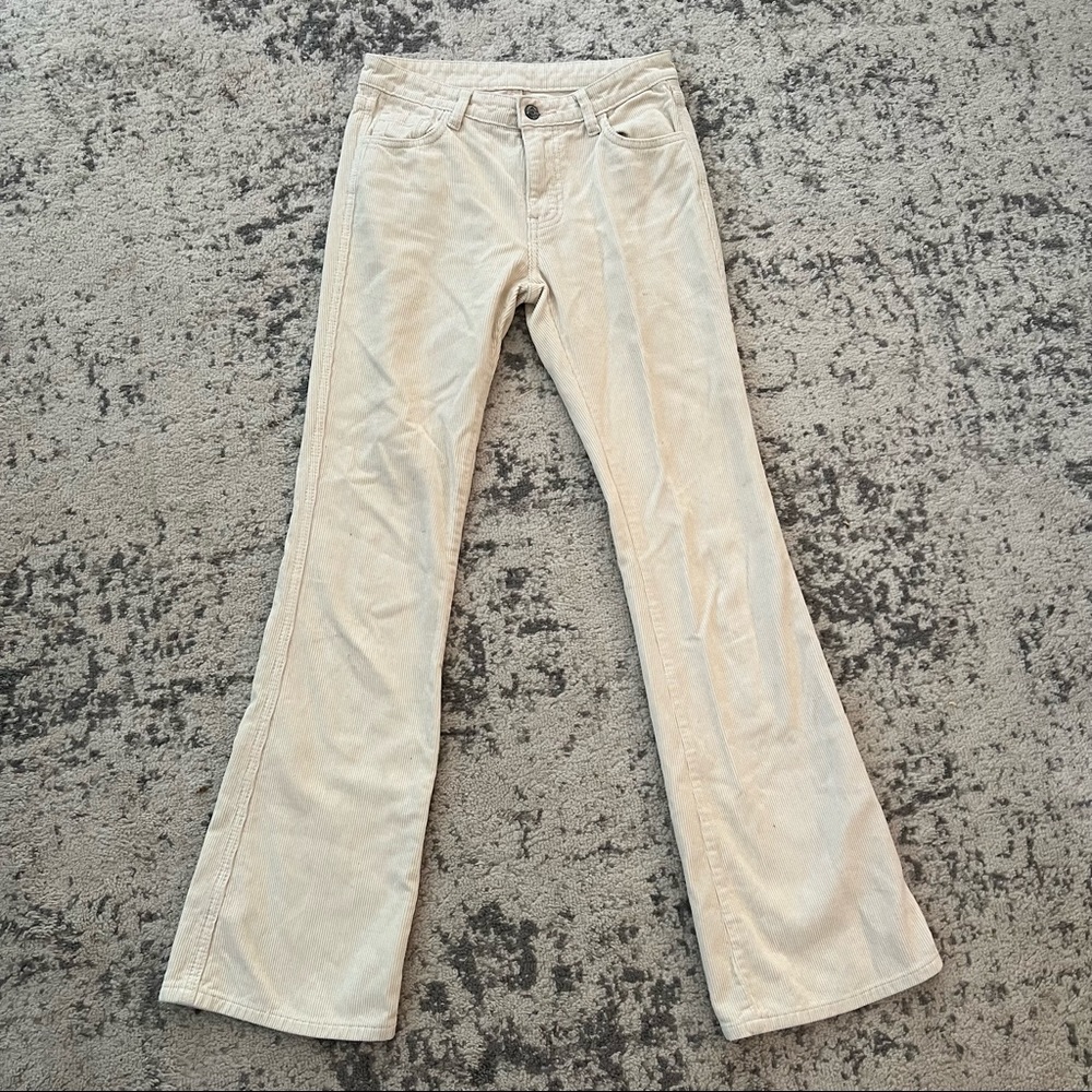 Brandy Melville cream corduroys
